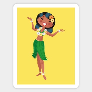 Hawaiian dancing girl Sticker